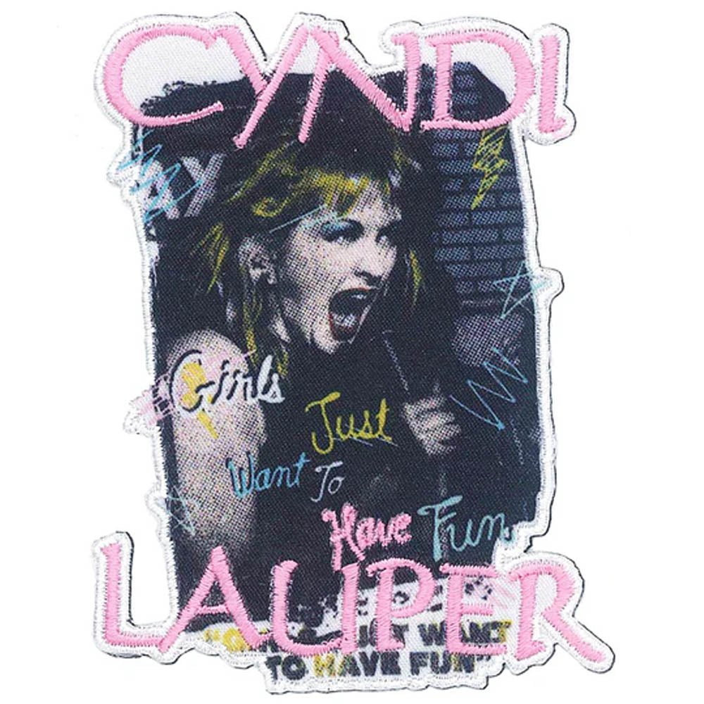 CYNDI LAUPER シンディローパー - Girls Wanna Have Fun / ワッペン - PGS